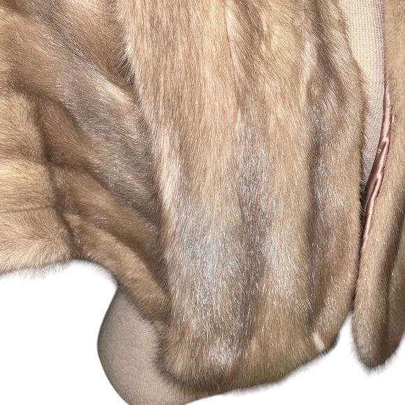 Vintage Frost Bros Women Mink Fur Shawl - Picture 4 of 5